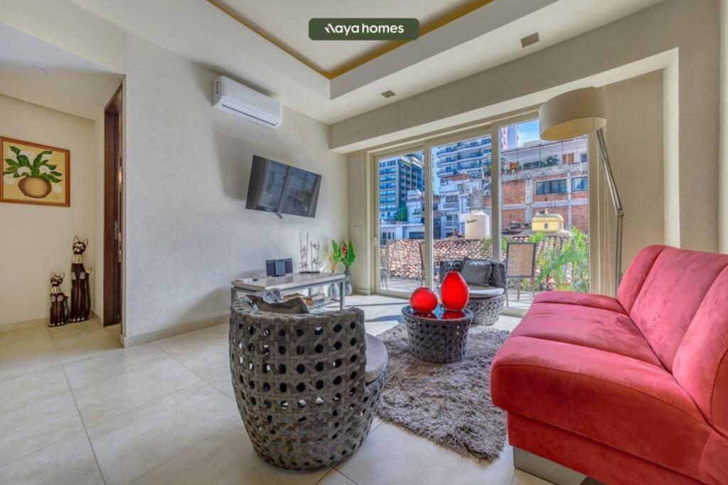 Apartamento Chic W/rooftop Pool - Ocean View - King Bed Puerto Vallarta