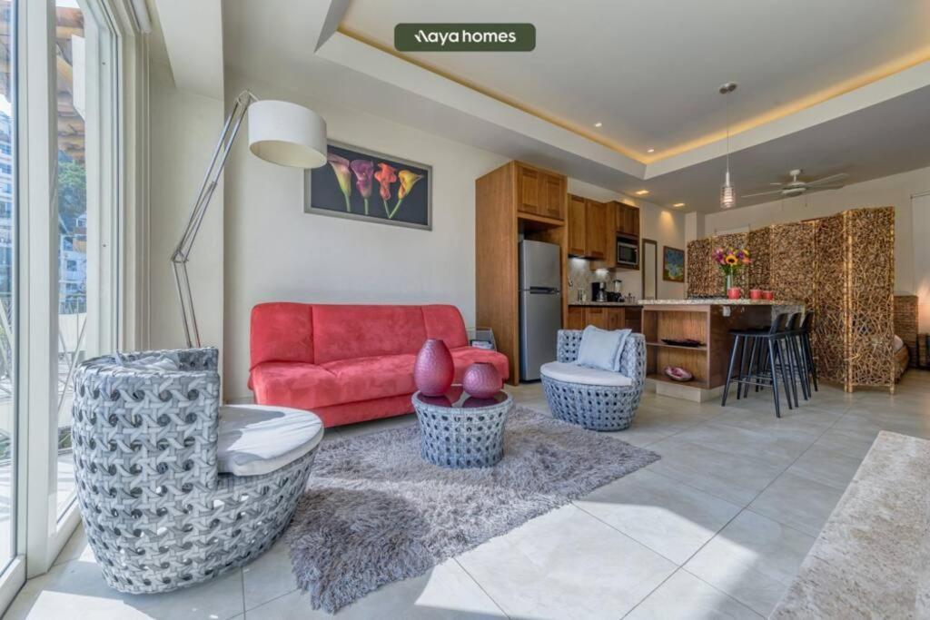 Apartamento Chic W/rooftop Pool - Ocean View - King Bed